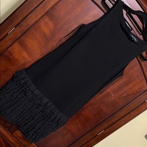 Pink Tartan Black Ruffle Hem Midi Dress size S